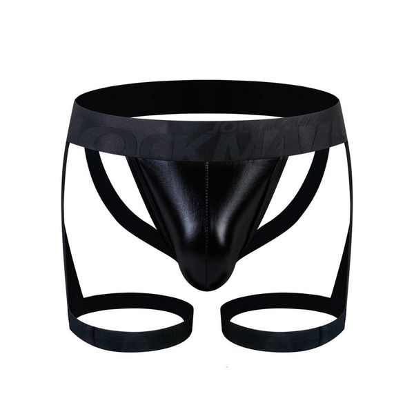 Jockmail Männer Sexy G String Tanga Erotische Suspensorium Bondage Unterwäsche Pouch Strap Harness Dessous Hohl Unterhose Leder