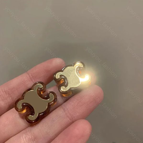 Orecchini a bottone di design per le donne Gioielli di lusso Fascino Orecchino in oro Orecchini vintage da donna Orecchini a cerchio in argento 925 Regali di nozze