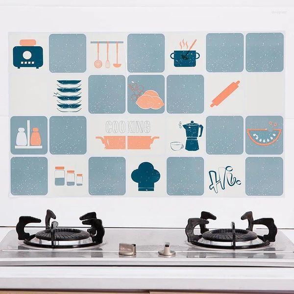 Adesivos de Parede 1 Pcs Telha Adesivo Cozinha Auto Adesivo À Prova D 'Água Backsplash DIY Nordic Modern Home Decor