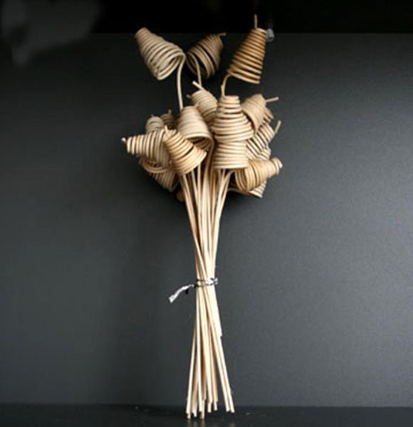 Varas difusoras naturais encaracoladas superiores, 100 peças, varas de rattan de alta qualidade para difusor de aroma e decoração6263816