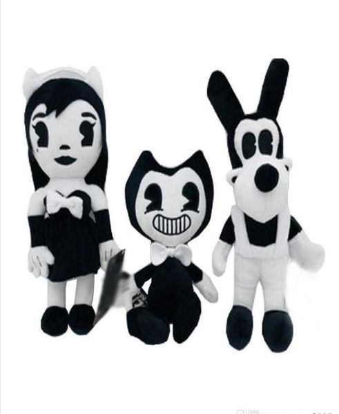 Bendy Boris Alice Anjo Boneca de Pelúcia Máquina de Tinta Macia Sthiller Figura Brinquedos Para Crianças Adultos Presentes de Natal de Halloween 30cm5964150