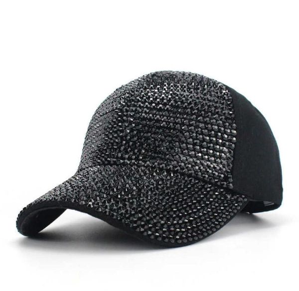 Berretto da baseball per ragazza Colorato strass diamante Berretto snapback per bambini Primavera Estate Cappello nero per ragazzo Baby Kid 38 anni Bones X6359564