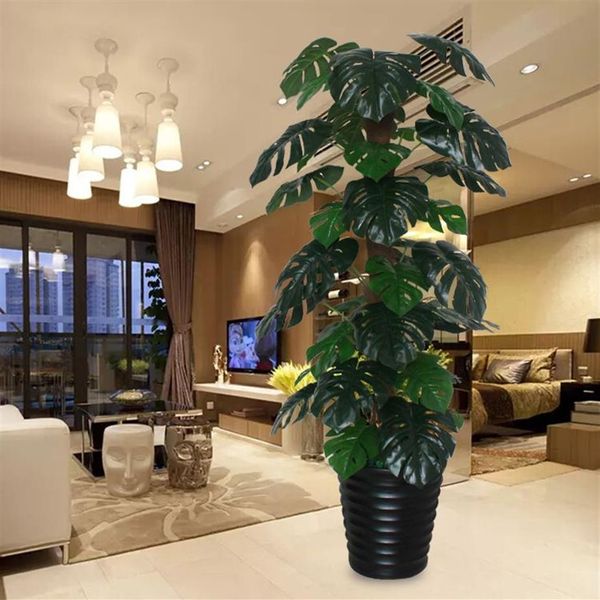 piante artificiali albero albero finto 150 cm Tartaruga soggiorno interno bonsai decorazione floreale finta verde piante finte182H