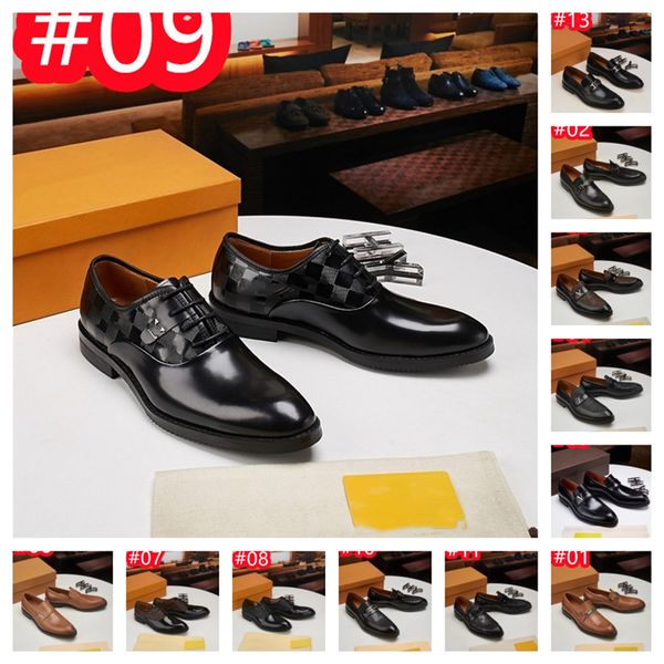 40modelo sapatos masculinos marca de luxo trança mocassins couro casual condução oxfords sapatos masculinos mocassins designer sapatos italianos para homens apartamentos plus size 38-47