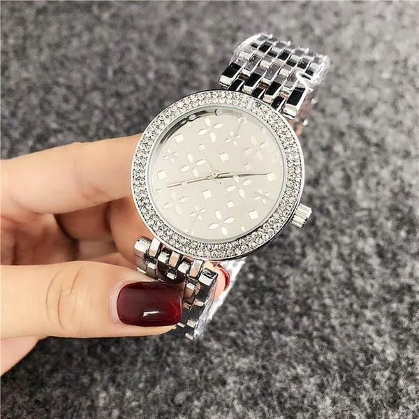 Montre Femme Marke Casual Damen Diamant Uhr Frauen Tag Mode Dame Uhren Silber Armband Rose Gold Armbanduhr Armbanduhren257u