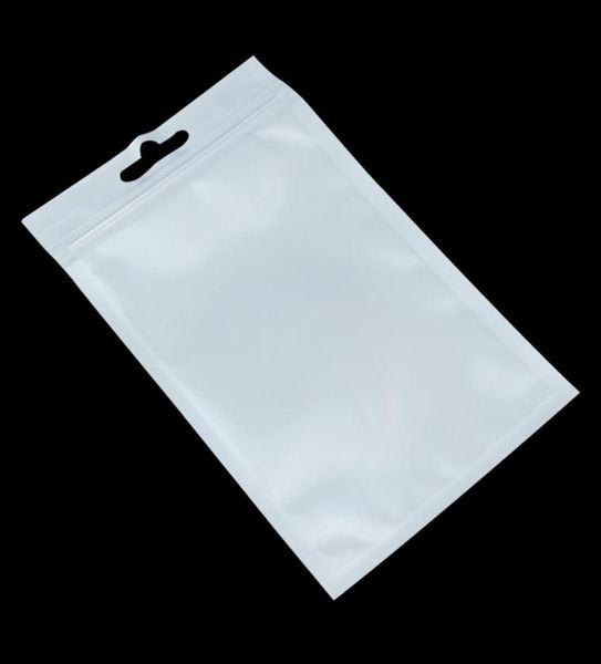 300 Stück transparente Ziplock-Poly-Verpackungsbeutel, kleine, weiße, durchsichtige Zip-Lock-Kunststoffverpackungsbeutel mit Reißverschluss, selbstdichtendes Aufhängeloch, H bb5906909