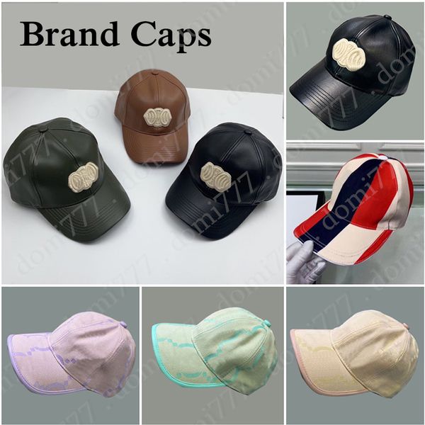 Visiere alla moda di marche multiple Berretti da baseball classici per cappellino solido Snapback per sport all'aria aperta