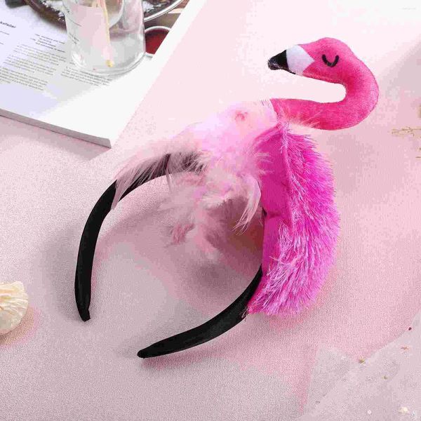 Bandanas Flamingo Stirnband Frauen Mädchen Damen Niedlich Urlaub Haarband Cosplay Pografie Prop Party Kopfschmuck Zubehör