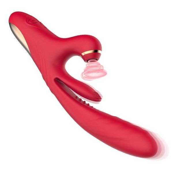 Vibrator für Frauen saugen Tätschende Dehnung Selbstverteidigungsmassage-Werkzeug G-Spot Orgasmische Zunge Frauen 231129