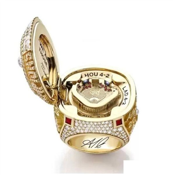 Outros acessórios de moda Top-Grade Aaa 6 Jogadores Nome Ring Soler Man Albies 2021 2022 World Series Baseball Braves Team Championship Dhmut