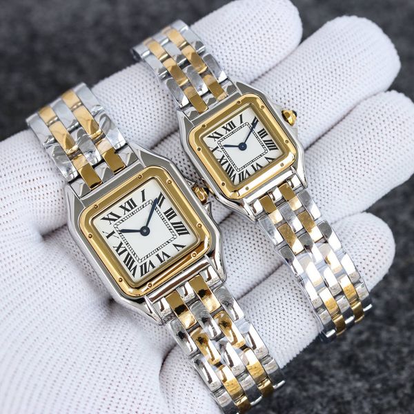 Gli orologi da coppia di moda sono realizzati in acciaio inossidabile importato di alta qualità al quarzo da donna elegante tavolo con diamanti nobili impermeabile 316L da 50 metri