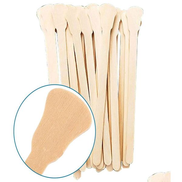 Trattamenti per unghie 50 pezzi Smalto per unghie in legno Stir Stick Strumenti Barra di cera Spata Depilazione Bastoncini usa e getta Pelle del corpo 6181324 Consegna a goccia H Dhvr6