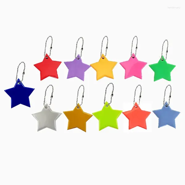 Portachiavi Commercio all'ingrosso 100 pz/lotto Little Star Borsa Riflettente Accessori Ciondolo Per La Sicurezza Visibile Usd Portachiavi Ornamento