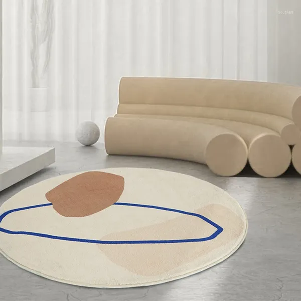 Teppiche Nordic Weiche Runde Für Wohnzimmer Hause Ins Schlafzimmer Flauschigen Teppich Kinder Spielen Matte Studie Sofa Kaffee Tisch Bereich teppich