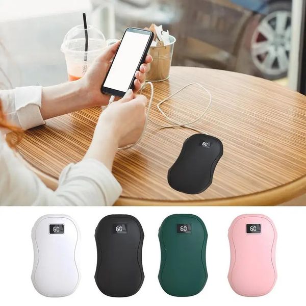 Outros Home Garden Hand Warmer Recarregável Power Bank Aquecimento de Inverno 3Gear Ajustável Proteção contra Superaquecimento 3500mAh 231211