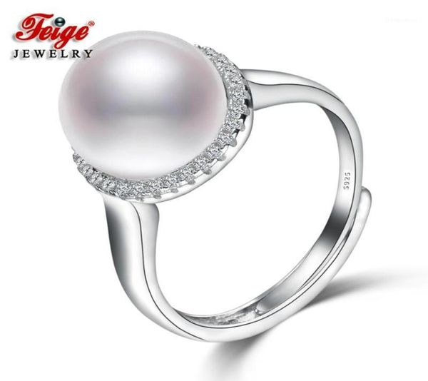 Anelli a grappolo di alta qualità reale argento sterling 925 anello di perle d'acqua dolce naturale per le donne regali di nozze squisita gioielleria raffinata F7878704