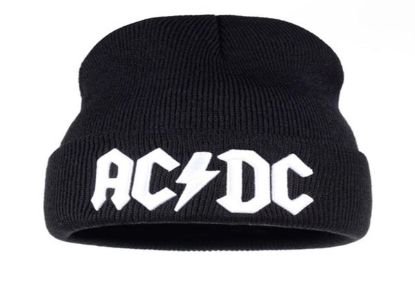 Kadın Beanie AC/DC Rock Band Sıcak Kış Yumuşak Örme Beanies Yetişkin Erkekler İçin Şapka Kapağı Kadınlar2315489