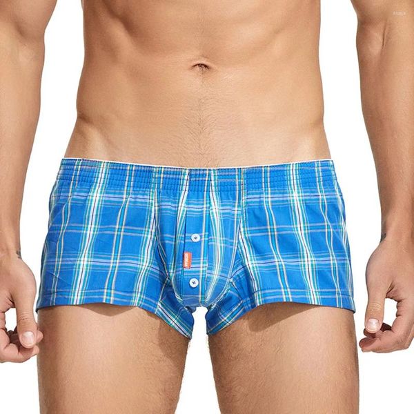 UNDUPTS MENS EKİDİ KAYIT BOXER KISA SICAK SEXY BULGE Düğmesi Koşusu Gevşek Konforlu Şort Homewear Low Rise Panties