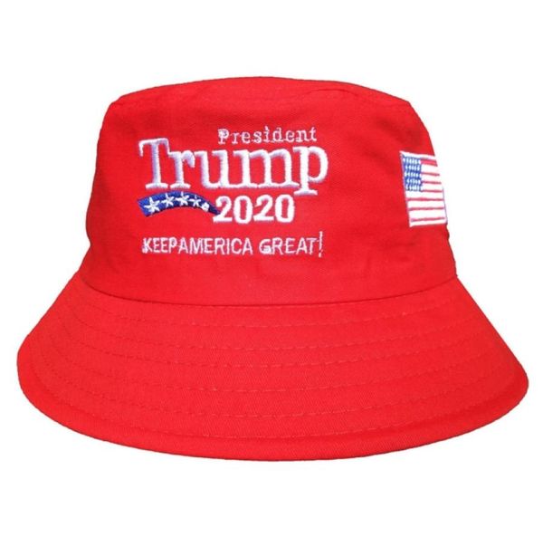 Classic Trump bordado Bucket Cap Keep America Great Hat Cotton Sport Pesca Cap Moda Camping Sun Hat TTA8961301885