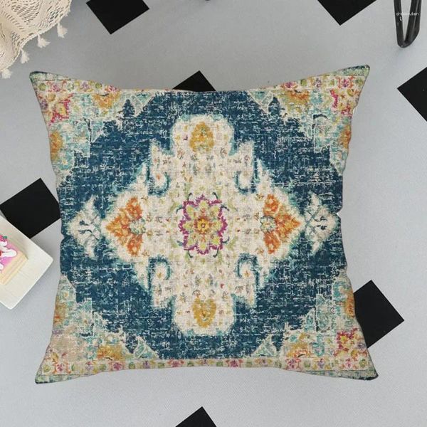 Travesseiro elegante elegante travesseiro floral boho tampa de capa macia para sofá de sofá-cama decoração de alta qualidade