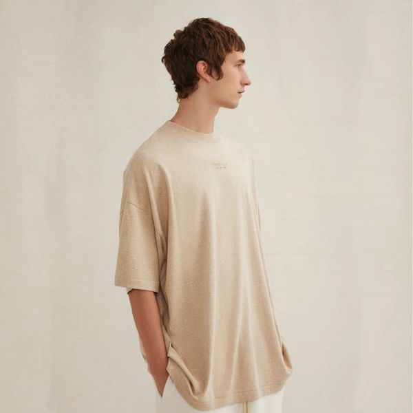 Herren T-Shirts American Street Fashion Marke Double Thread Series Brief Lose Kurzarm T-Shirt