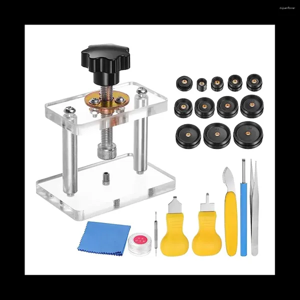 Uhren-Reparatur-Sets, Presse-Set, Gehäuse-Schraubenschließer mit 12 Matrizen-Set für die Reparatur von A