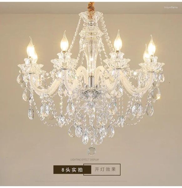 Lâmpadas pendentes europeu retro lustre de cristal sala de estar moderna e minimalista quarto criativo casa jantar villa lâmpada
