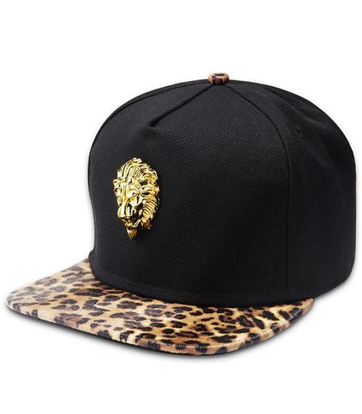 Marca de moda snapback bonés cabeça de leão chapéus de beisebol para casal esportes hip hop rap dj bola boné para homens feminino gift7611185