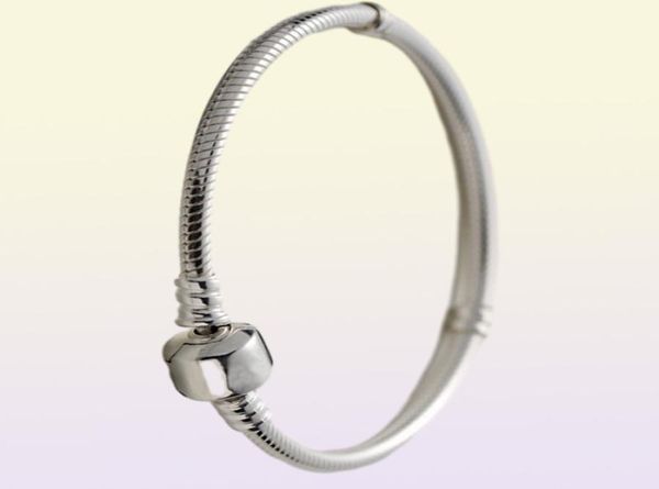 Autentica catena di bracciali in argento sterling con bracciale logo in forma di ciondoli per perle di perle per donne e uomini migliori regalo6632312