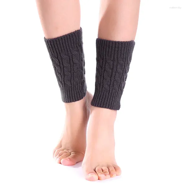 Kadınlar SOCKS Kadınlar Örme Bacak Isıtıcı Kış Kısa Isıtıcılar Önyükleme mantarları moda düz renk termal bayanlar legging ayak