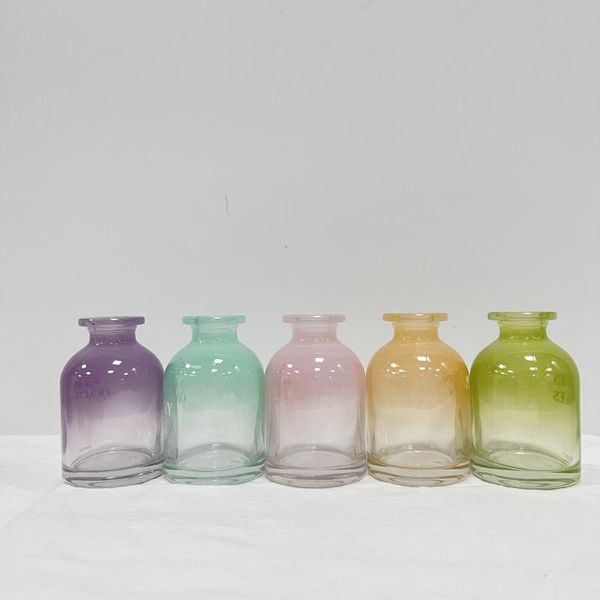 Bottiglie Contenitore per diffusore domestico per interni in bottiglia di vetro multicolore ignifugo da 120 ml