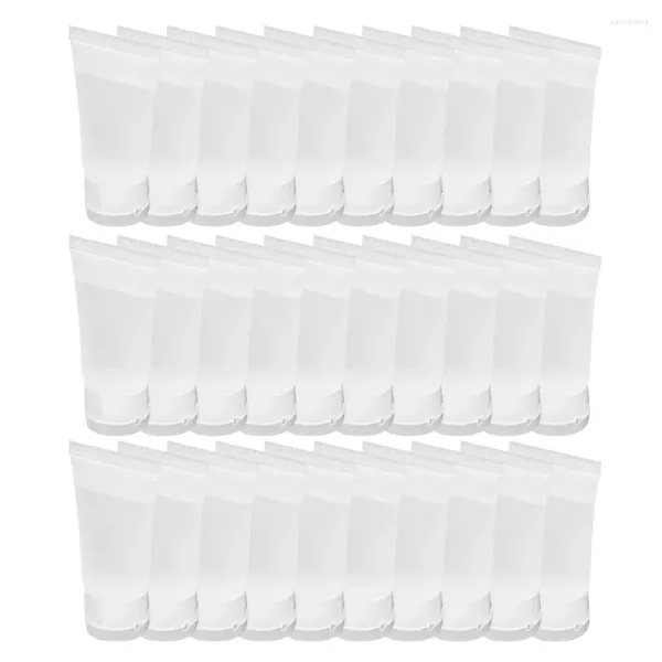 Garrafas de armazenamento 25 pcs para loção de lavagem facial recipientes de plástico limpador recarregável tubo de pasta de dente shampoo