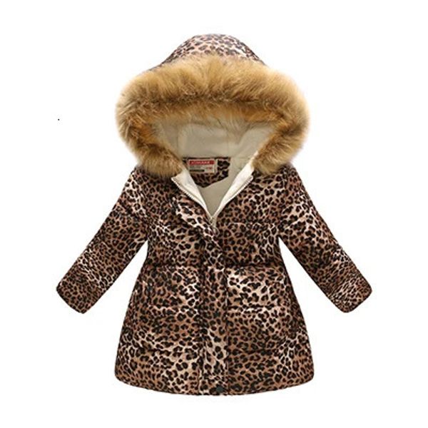 Hırka kalın kış kız ceketleri moda basılı kapüşonlu dış giyim çocuklar için artı kadife sıcak çocukları ceketler Noel hediyesi 231212