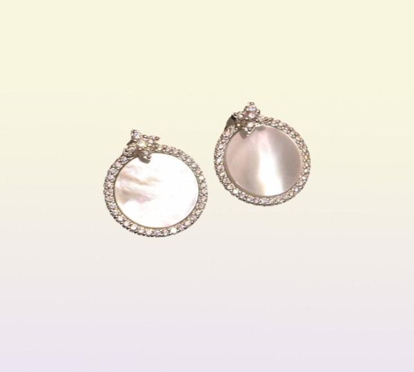 Orecchini di perle d'acqua dolce naturali di fascia alta S925 argento puro Anti allergia Lady039s chiocciole a forma di orecchio di grano Tenni9424843