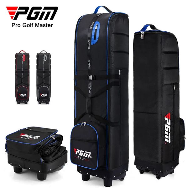 Golftaschen PGM Golf-Reiseflugzeugtaschen mit Radriemen, faltbare Golfschläger-Reisehülle für Fluggesellschaften, Golf-Luftfahrttasche HKB009 231212