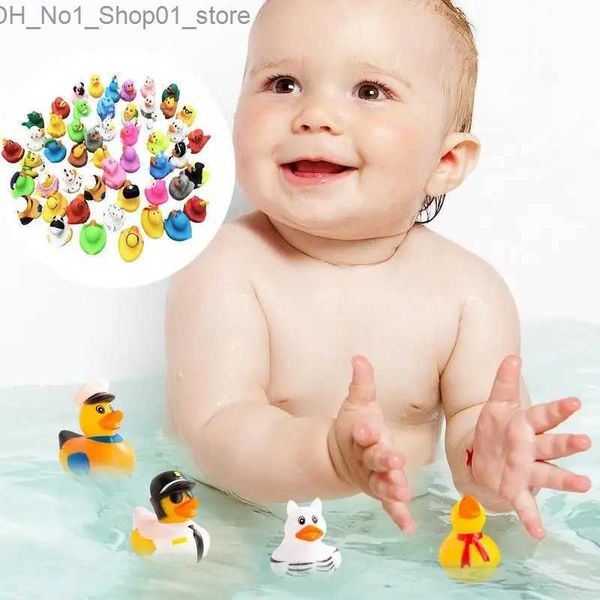 Giocattoli da bagno Anatra di gomma Bambini che giocano Teal Duck Giocattoli da bagno Bambola Anatra Decorazione Giocattoli galleggianti per bambini Bomboniere Q231212