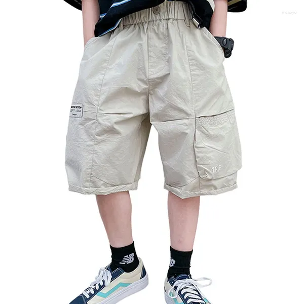 Pantaloni Ragazzo Corto Tinta unita Ragazzi Est Bambini Pantaloni estivi Stile casual Abbigliamento per bambini 6 8 10 12 14