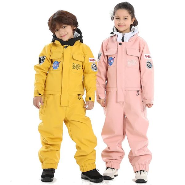 Diğer Spor Malzemeleri Çocuklar Tulum Kayak Kar Takımı Snowboard Giyim Giyim 10K Rüzgar Geçirmez Su Geçirmez Kış Dış Mekan Kostümleri Erkek ve Kız S o231211