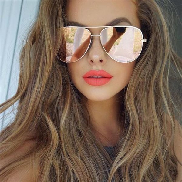 Whole- HIGH KEY Occhiali da sole da donna con tonalità a specchio Australia nero argento occhiali da sole oro occhiali da sole maschili per la guida236q