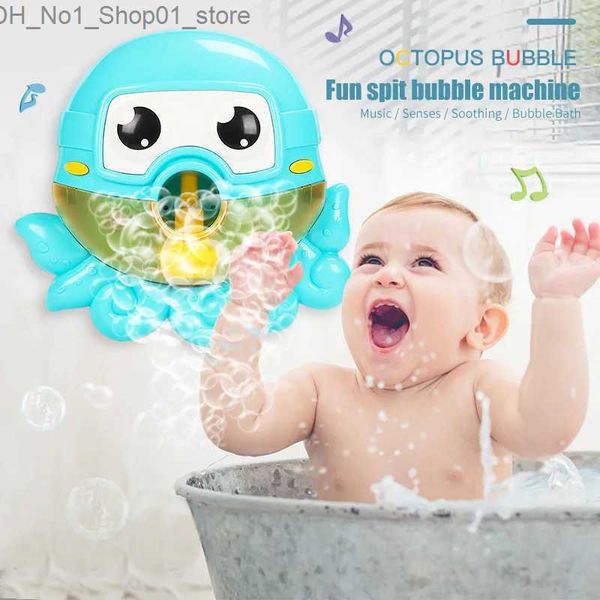 Badespielzeug Badespielzeug Badetüllen Blase Krabben Frosch Oktopus Wal Schäummaschine Badezimmer Oyuncak für Kinder Wasser Schwimmen Dusche Kind Q231212