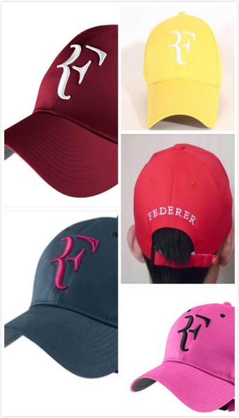 Nakış üst roger federer rf erkek beyzbol kapakları pamuklu gündelik hiphop kapağı ayarlanabilir spor şapkası2398970