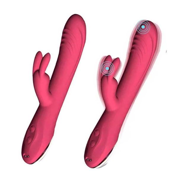 Doppelmotorischer Kaninchenvibrator für weibliche Sexualprodukte für Erwachsene, eingesetzt in den privaten Masturbator mit Stummschaltung 231129