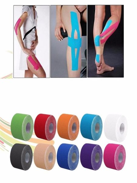 Kinesio fita muscular bandagem esportes cinesiologia fita rolo adesivo elástico lesão muscular adesivo cinesiologia fita st3041980762