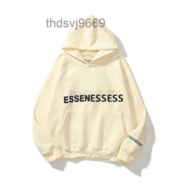 Ess Designer Hooded 1977 Essent Hoodie Bedruckter Buchstabe Pullover Sweatshirts Fashion Classic Essentialclothing Paare Essentialhoodies 90m13 698I