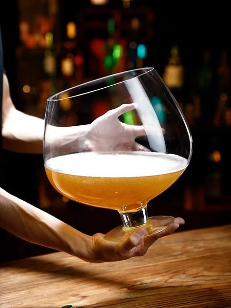 Кружки Jumbo Glass Cup 1 шт., бессвинцовые супербольшие вместительные бокалы для вечеринок, вина, пива, бренди, сока для сбора большого бара 231212