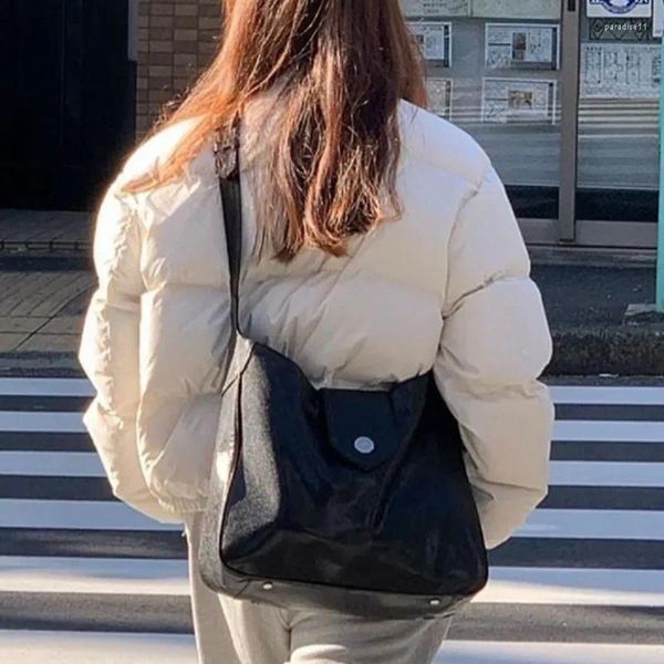 Bolsas de noite de couro coreano para mulheres bolsa de ombro commuter grande capacidade bolsas femininas alça ajustável bolsas mujer