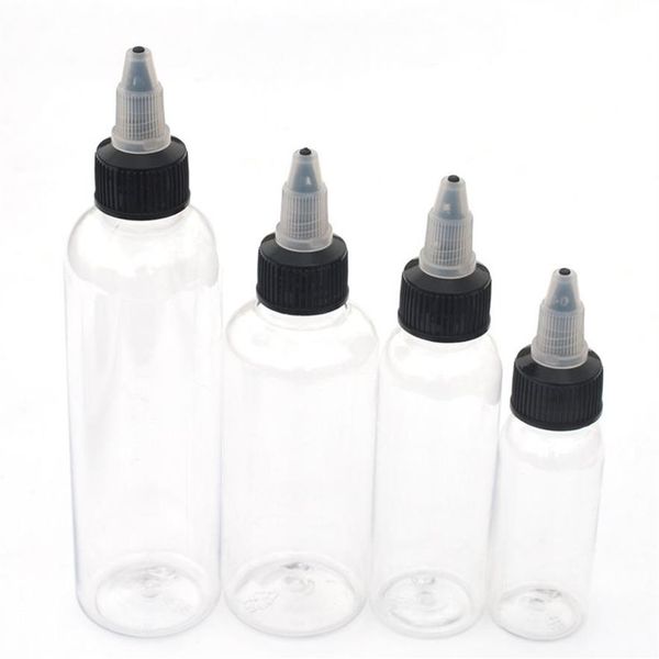 100шт E жидкость 30мл 60мл 100мл 120мл ПЭТ пластиковые бутылки-капельницы форма ручки пустая бутылка единорога с крышками T2008192748
