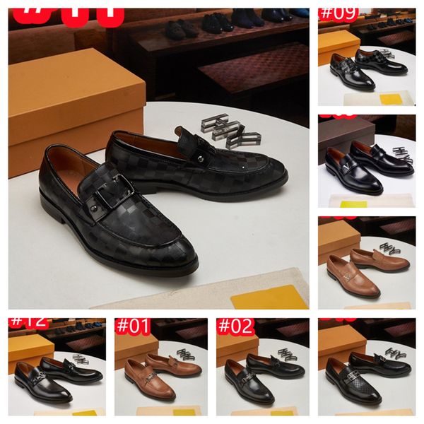 40Modelo Handmade Mens Casamento Oxford Sapatos Preto Azul Couro Genuíno Flat Designer Dress Shoes Padrão de Crocodilo Verão Negócios Mocassins Formais Tamanho 38-47