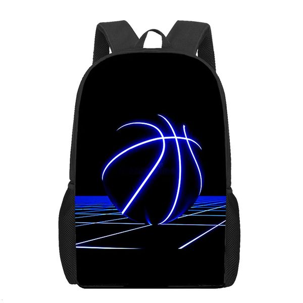 Sacos ao ar livre Cool Basketball School Backpack para meninas meninos imprimir crianças mochilas mulheres homens estudante saco de livro adolescente crianças sacos de escola 231212