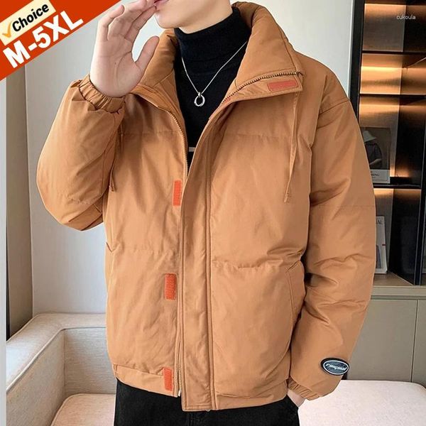 Jaquetas masculinas homens casacos masculino moda outwear inverno engrossar quente exterior vestindo menino juventude plus size 5xl roupas